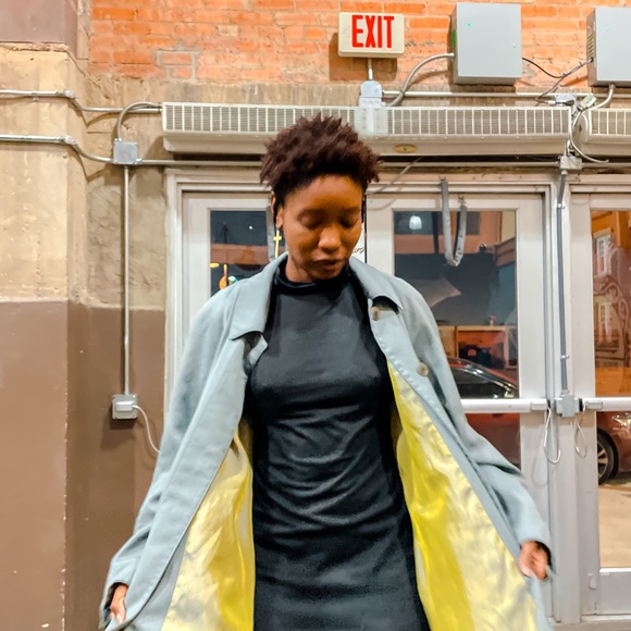 Custom Faith Green Isaiah 43 Trench Coat-8 - Picture 5 of 5